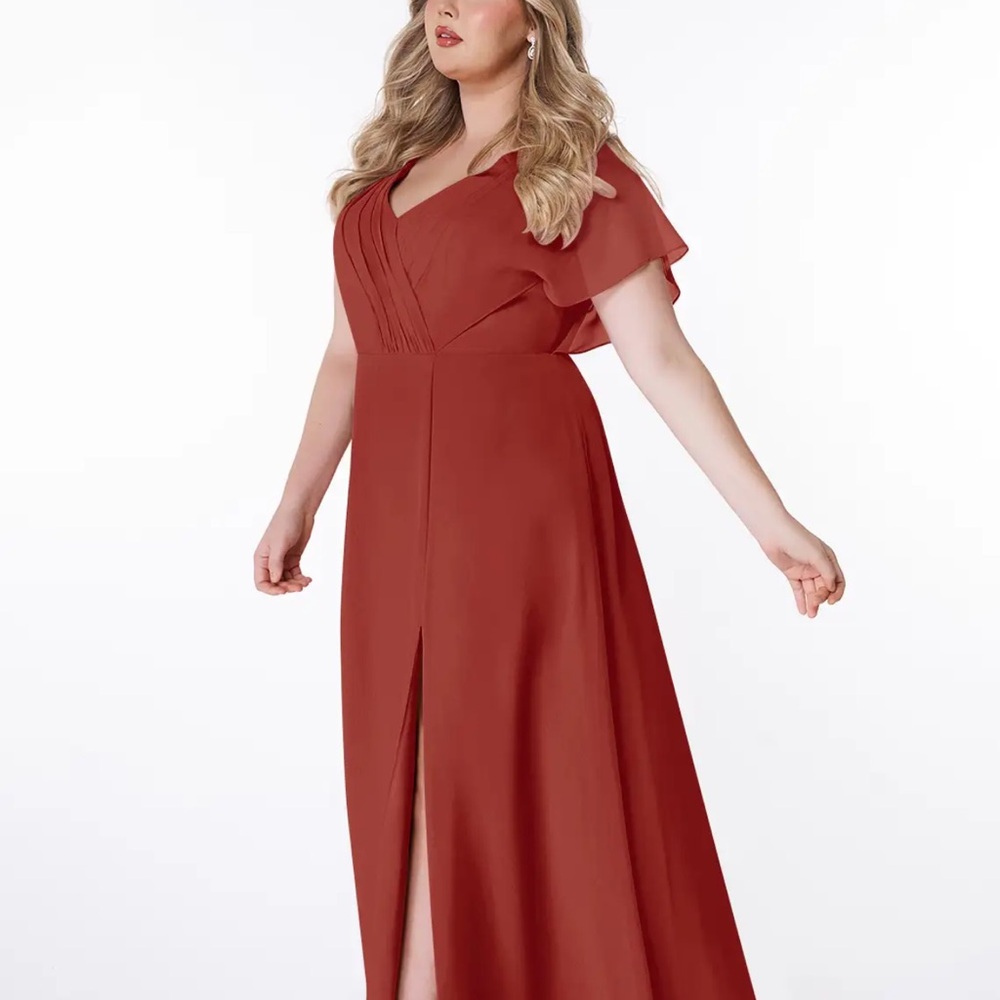 Azazie Rylee Terracotta - Picture 3 of 3